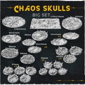 AE002374 Bases Chaos Skulls:  Zabavka Workshop -- Bases