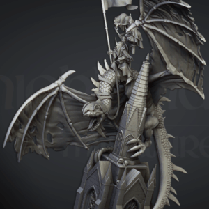 AE002641 Ezekiel, Lord Necromancer on Flying Monster -- Highlands