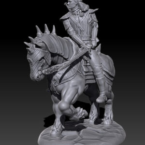 AE002774 Geralt On Horse battle -- The Witcher