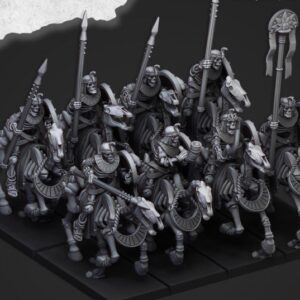 AE002698 Skeletal Cavalry With Spears -- Highlands