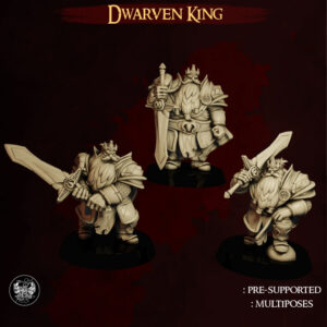 AE002724 King Dwarf(3 Modelos) -- The Master Forge