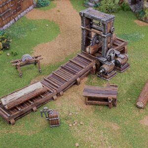 AE003013 Barrel Tech Machienary -- Diorama