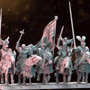 AE002967 Ducal Guard of Avernia on Horse Lances -- Last Swords