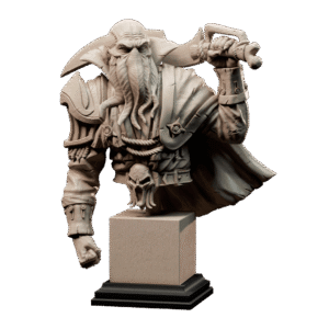AE003100 Cthulhufolk Privateer Bust -- Loot Studios