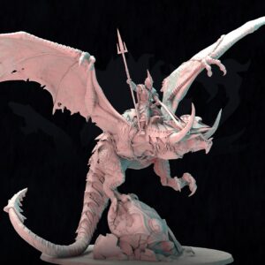 AE002908 Prince on black Dragon -- Last Swords