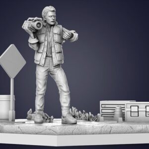 AE003018 Diorama Marty McFly -- Regreso al futuro