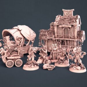 AE003012 Satyrs Set -- Diorama