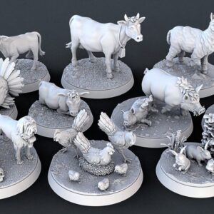 AE003054 Animales de Granja -- Tablero Rol