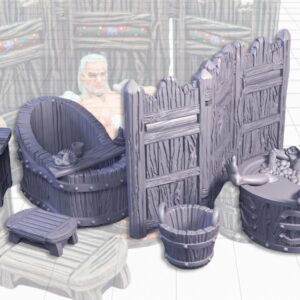 AE003046 El baño de Geralt -- Tablero Rol