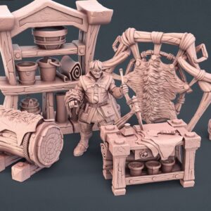 AE003009 Leather Worker Set -- Diorama