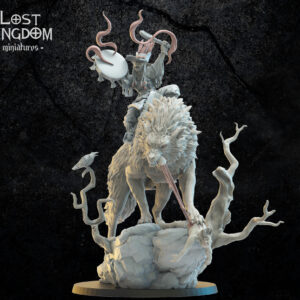 AE003742 Magmhorin - Hobgoblin Mother Shaman on Wolf -- Lost Kingdom
