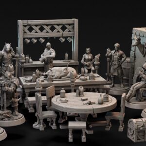 AE003344 Diorama completo Taberna -- Loot Studios