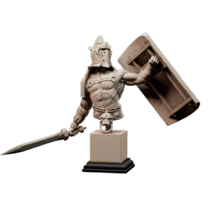 AE003546 Leo of Colossus Bust -- Loot Studios