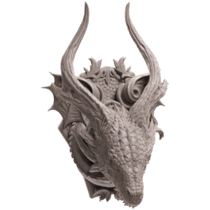 AE003252 Dragon Head Trophy -- Loot Studios