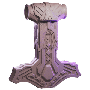 AE003363 Mjolnir Pendant -- Loot Studios