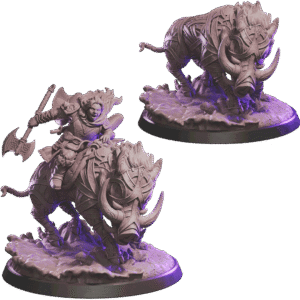 AE003357 Runic Warthog Mounted -- Loot Studios