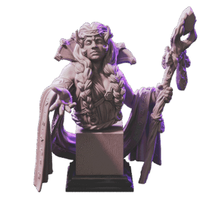 AE003360 Vissfinnr, the Raven Queen Bust -- Loot Studios