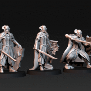 AE003649 Wood Elf Kings Guard (con lanza  o Espada y Arma de Asta) -- Davale Games