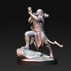 AE003655 Wood Elf with Horn -- Davale Games