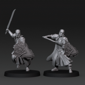 AE003660 Wood Elves Sword and Shields -- Davale Games