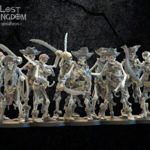AE003747 Piratas Esqueleto, con Grupo de mando -- Lost Kingdom