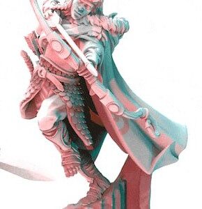 AE003671 Stelia wind Rider With Bow -- Last Sword