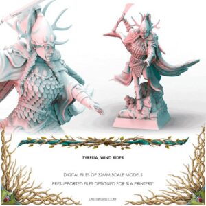 AE003670 Syrelia Wind Rider with Spear -- Last Sword