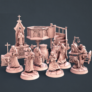 AE003795 Diorama Personajes de Iglesia -- Diorama