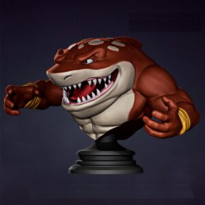 AE003821 Street Sharks -Big Slammu (Bust) -- Street Sharks