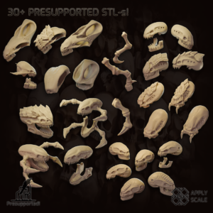 AE003935 Skulls Alien, Xeno, Dragon -- Bits