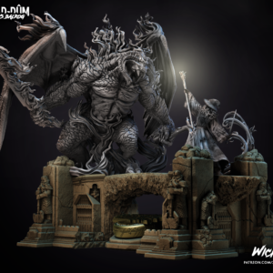 AE003998 Gandalf vs Barlog Diorama -- La comunidad del Anillo