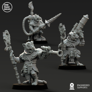 AE003941 Ratmen Engineers(3 Modelos) -- One Page Rules