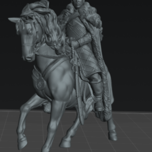 AE004027 Jon Snow a Caballo -- Juego de Tronos