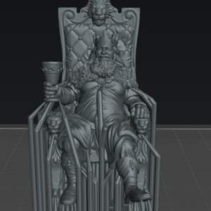 AE004028 Rey Robert Baratheon en Trono -- Juego de Tronos
