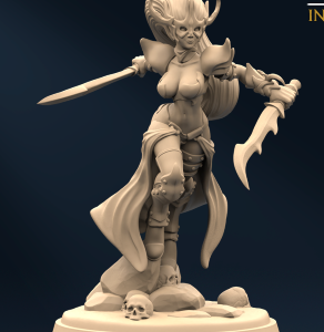 AE004111 TwinBlade Sister(6 Modelos) -- Elfo Oscuro