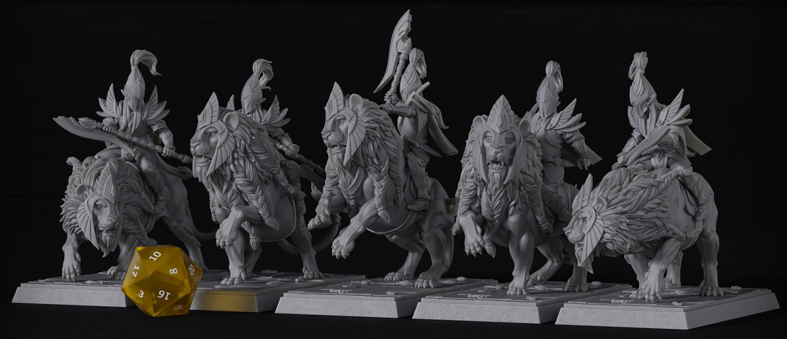 AE004098 Caballeria pesada de Leones de Cracia -- Highborne Elves