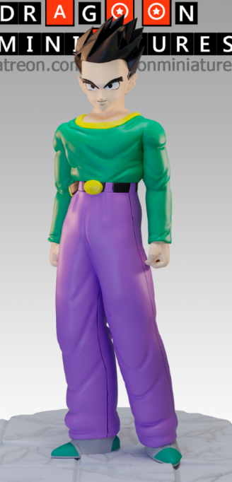 AE004234 Goten GT (Version SSJ y base) -- Dragoon Miniatures
