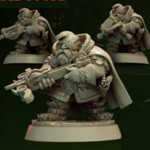 AE004333 Durm Cazador Enano (Ballesta, Hachas, Trabuco) -- Rol