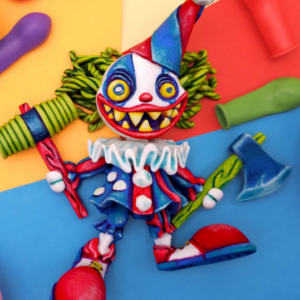 AE004455 Creepy Clown -- Halloween