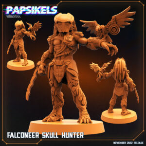 AE004449 Falconeer Skull Hunter ( 3 Modelos) -- Papsikels