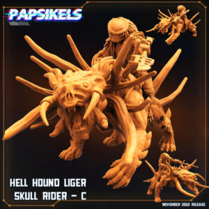 AE004450 Hell Hound Liger Skull Rider(4 Modelos) -- Papsikels