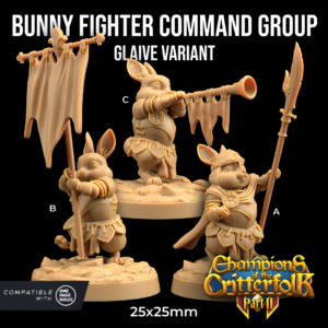 AE004440 Bunny Fighters Command Group -- Critterfolk