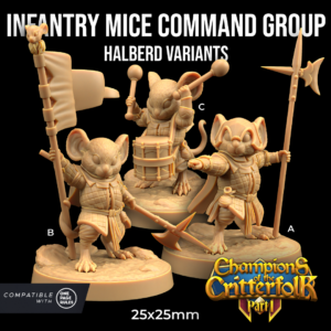 AE004431 Grupo de Mando de Infanteria Ratón -- Critterfolk
