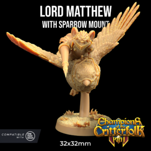 AE004432 Lord Matthew(En gorrión, 6 Modelos a pie) -- Critterfolk