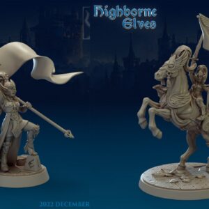 AE004456 Highborn Elves Standard Bearer -- Titan Forge