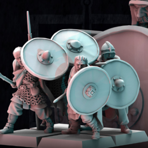 AE004534 Anglo Saxon GesithIn Combat -- LastSword