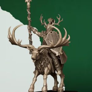 AE004671 Feral Elf Lord on Feral Stag -- Highlands