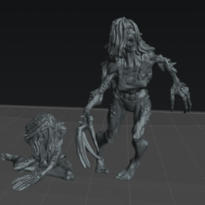 AE004710 Murmuradora, caida y corriendo -- Walkin Dead
