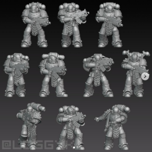 AE004624 Escuadra (10 Modelos) -- Space Wolves